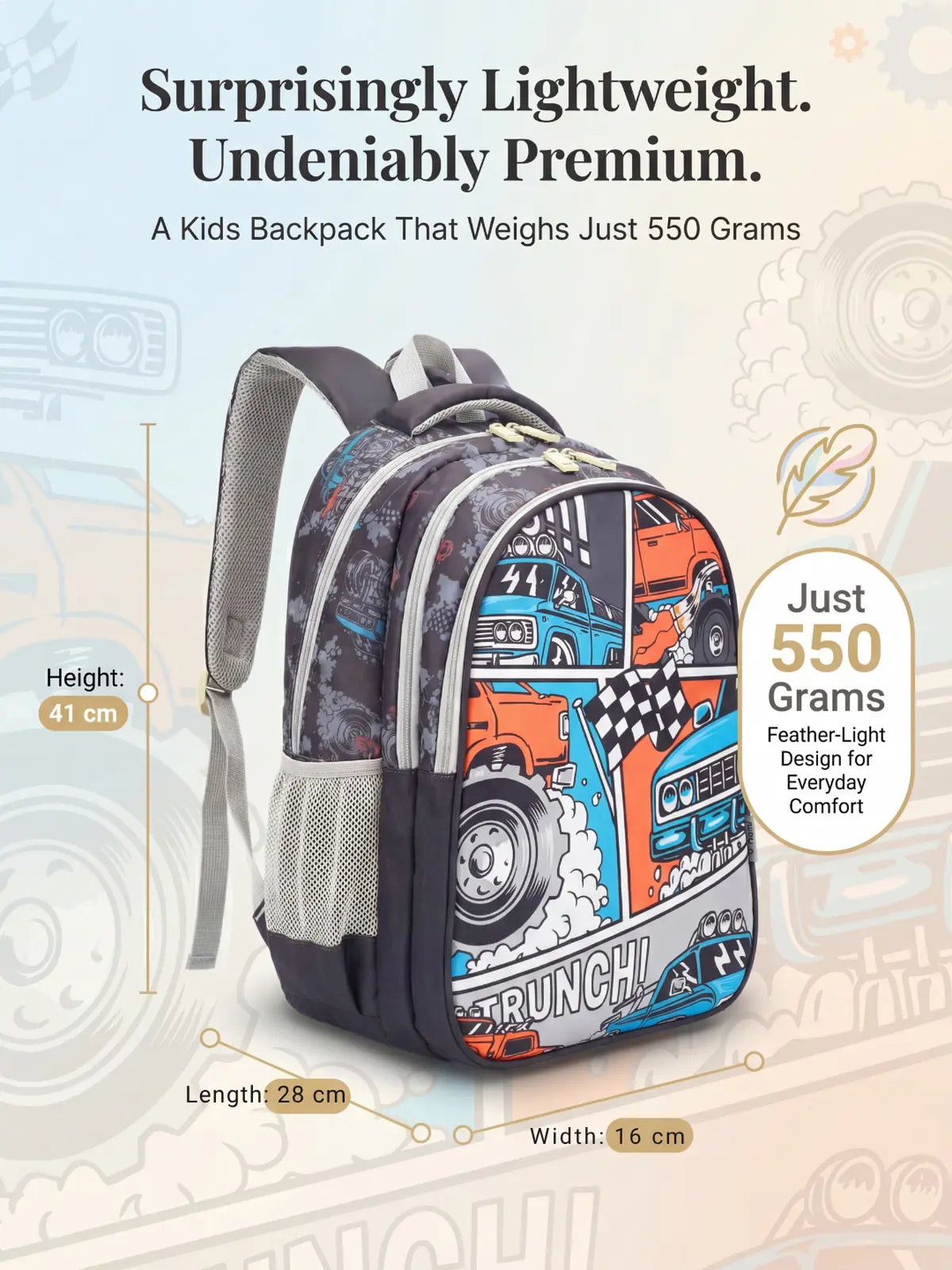 Everyday Essentials Elementary School Bag - Mustang Marvel