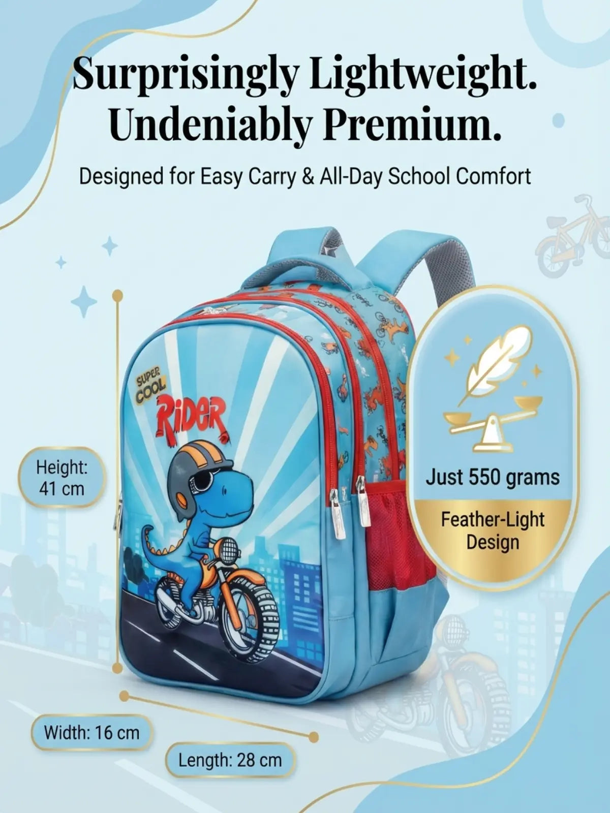 Everyday Essentials Elementary School Bag - Dinosaur