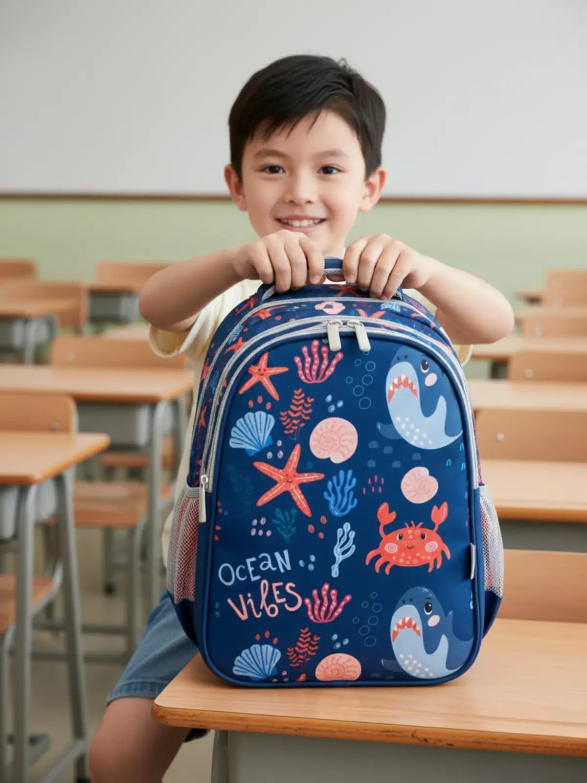 Everyday Essentials Elementary School Bag - Ocean Vibes