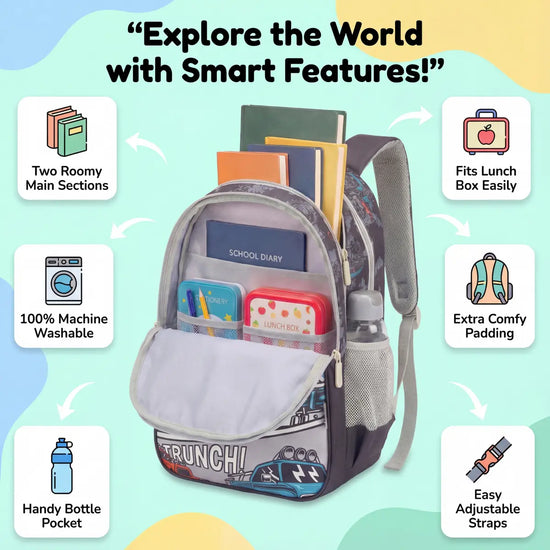 Everyday Essentials Elementary School Bag - Mustang Marvel