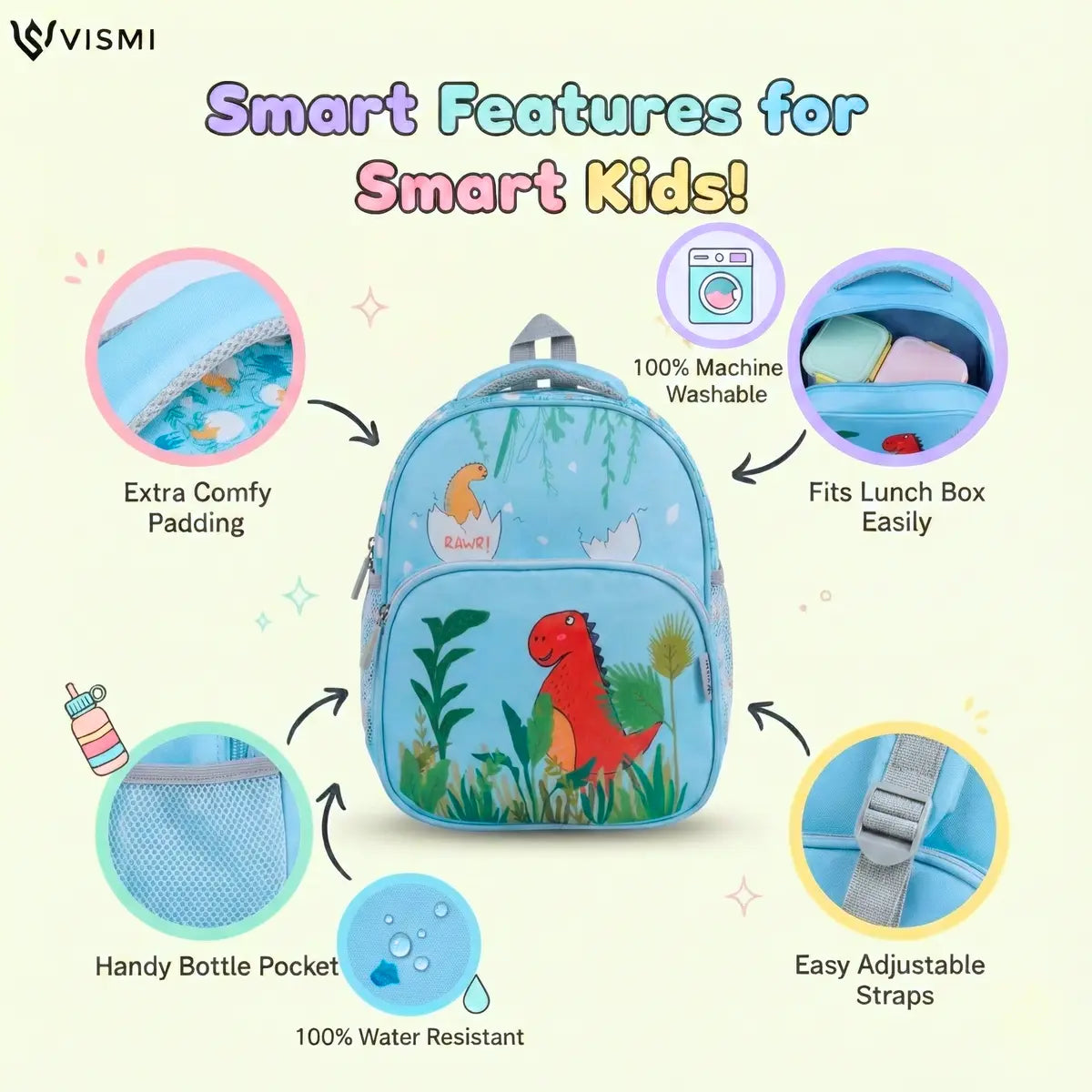 Everyday Essentials Pre School Bag - Dinosaur