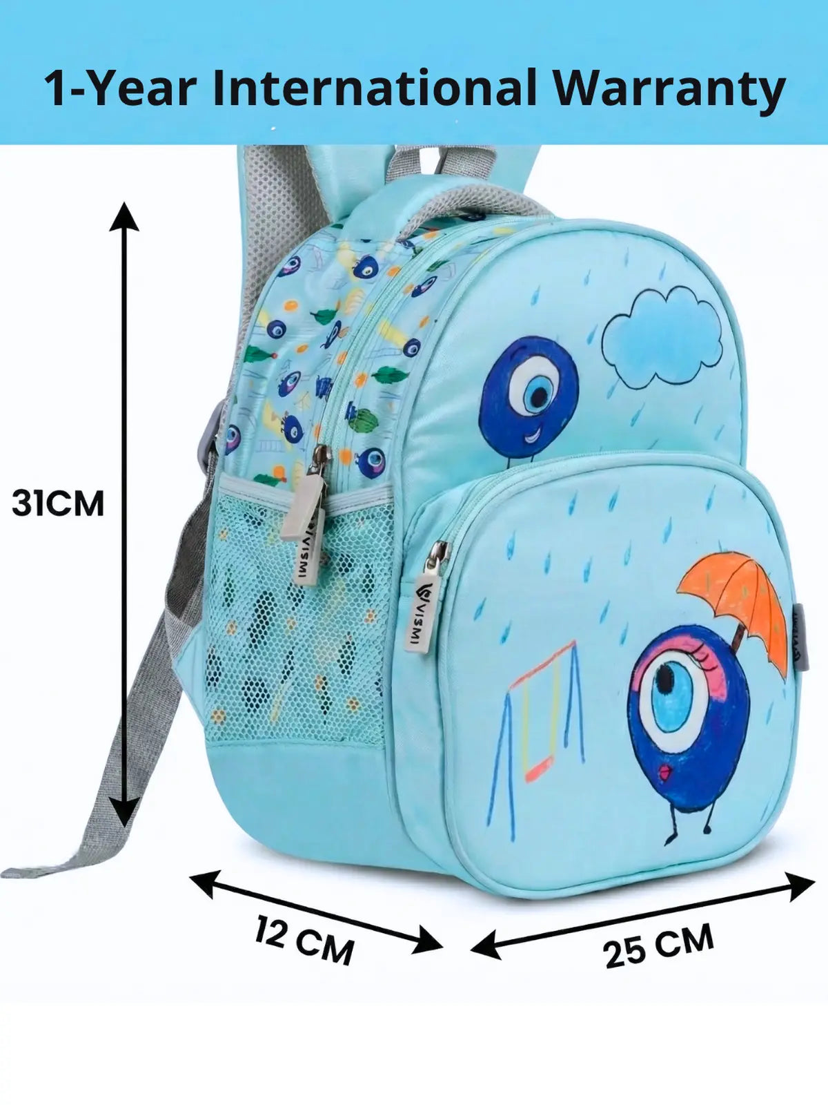Stylish school backpack for boys and girls with front pocket
