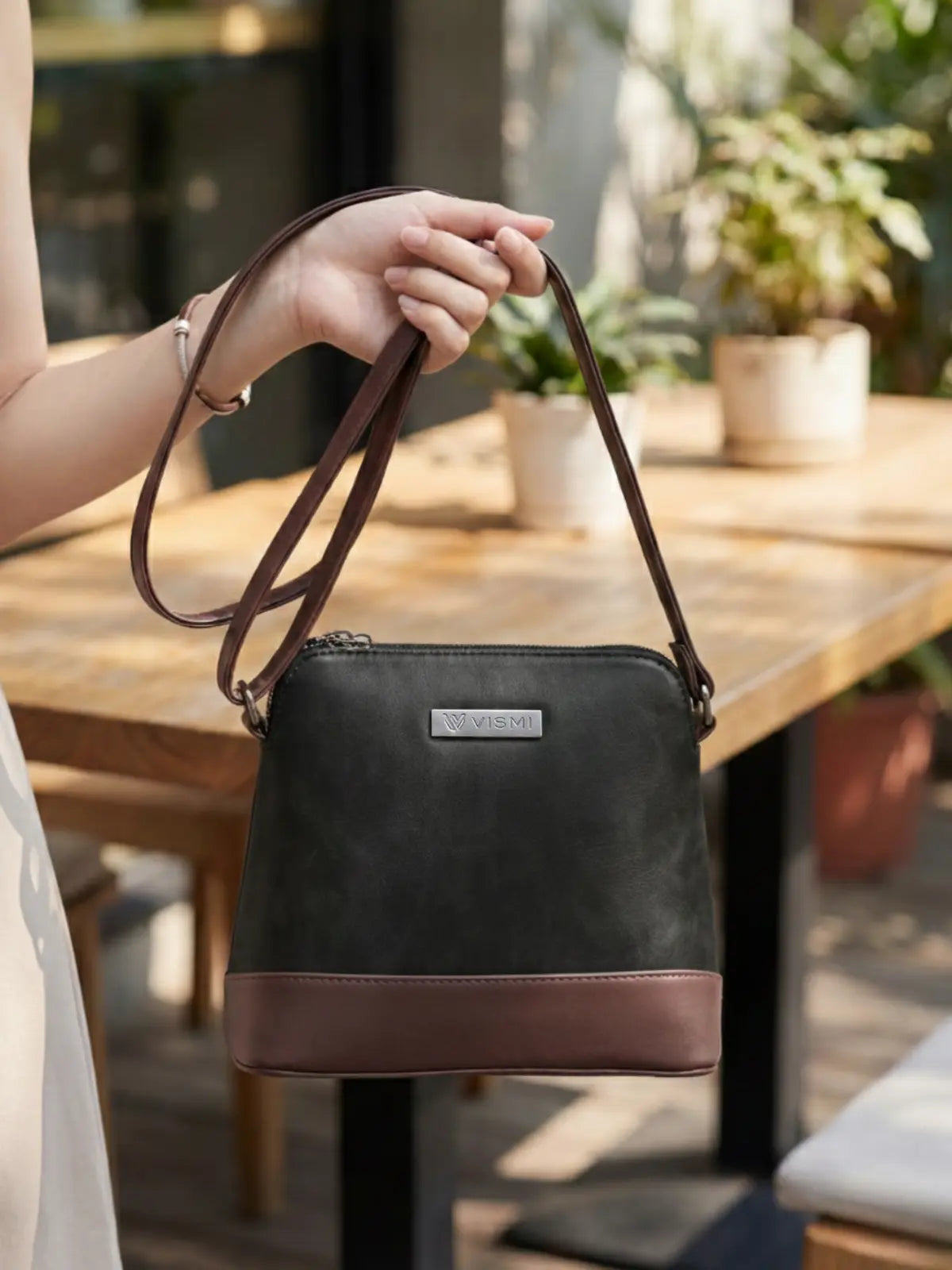 Timeless Luxe Women's Sling Bag - Black