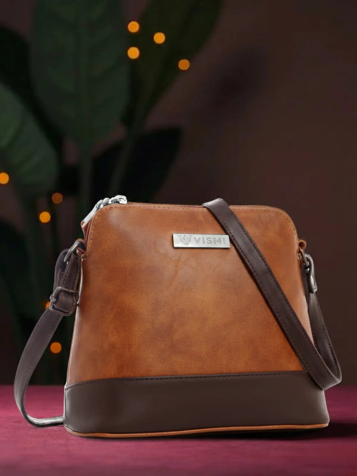 Timeless Luxe Women's Sling Bag - Tan