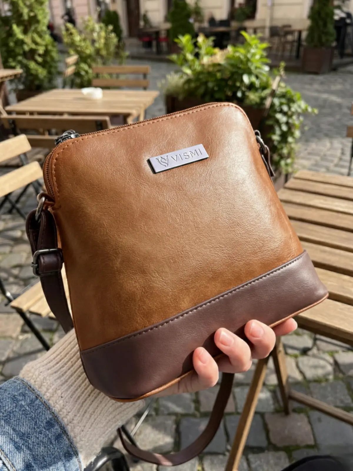 Timeless Luxe Women's Sling Bag - Tan