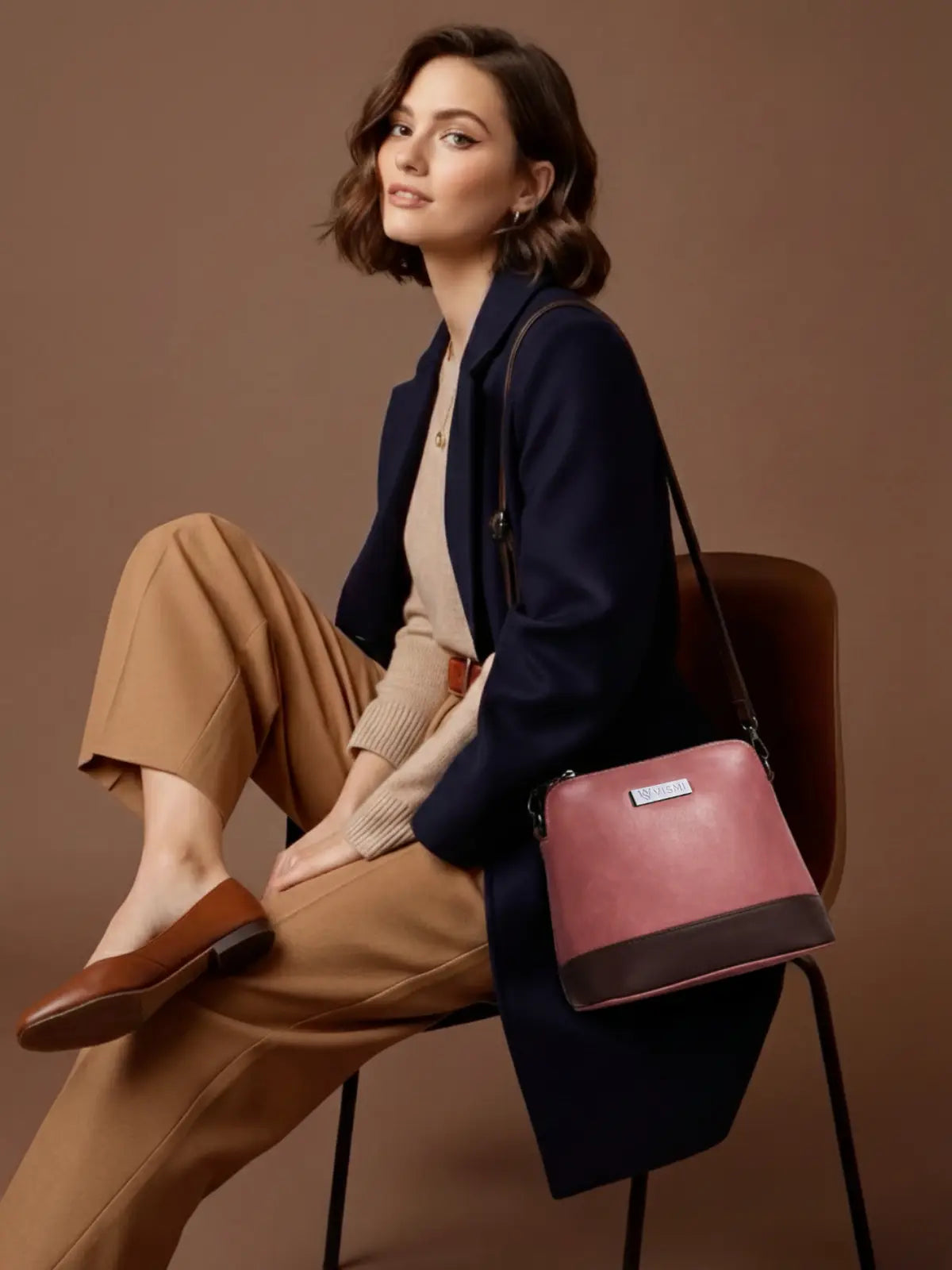 Timeless Luxe Women's Sling Bag - Blush Pink