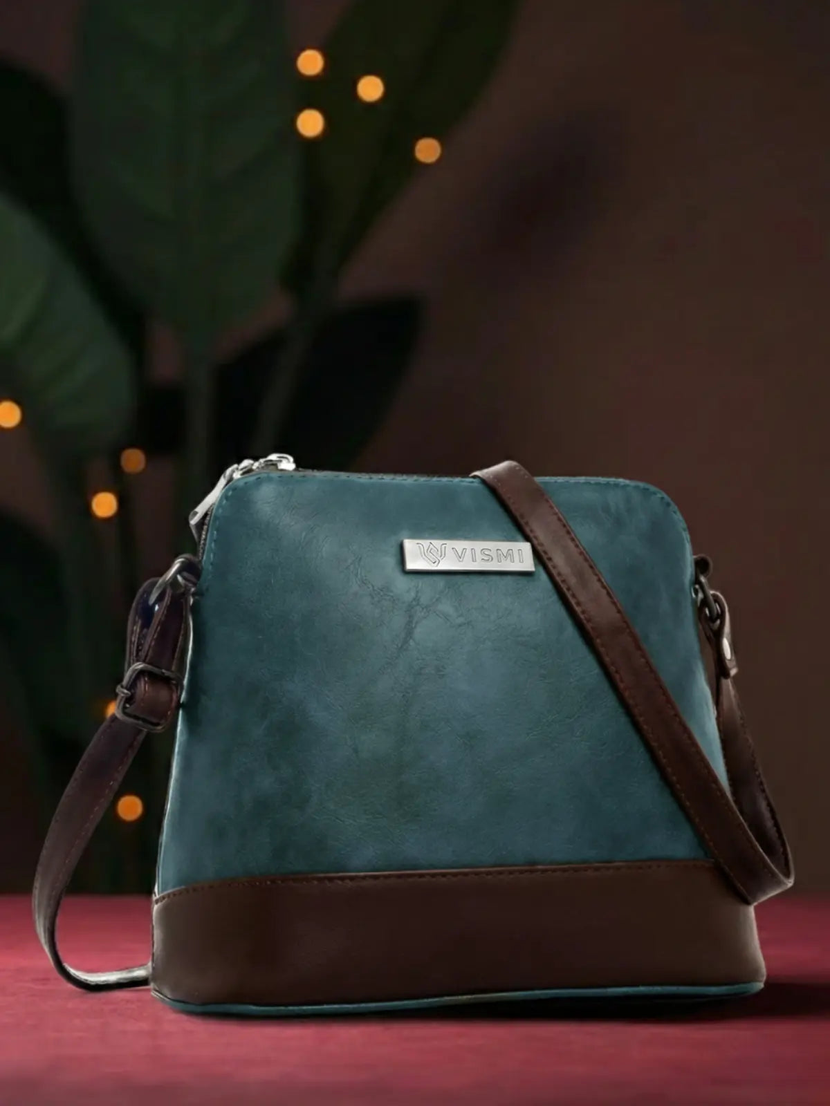 Timeless Luxe Women's Sling Bag - Teal blue