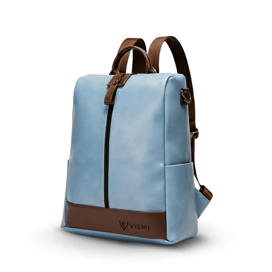 Timeless Aura Women Backpack Handbag - Sky Blue