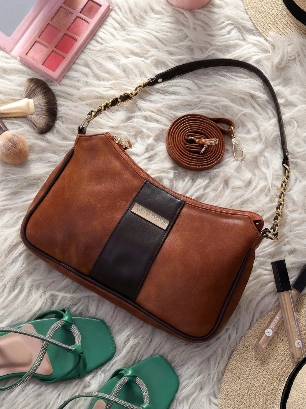 Timeless Glam Evening Bag - Tan