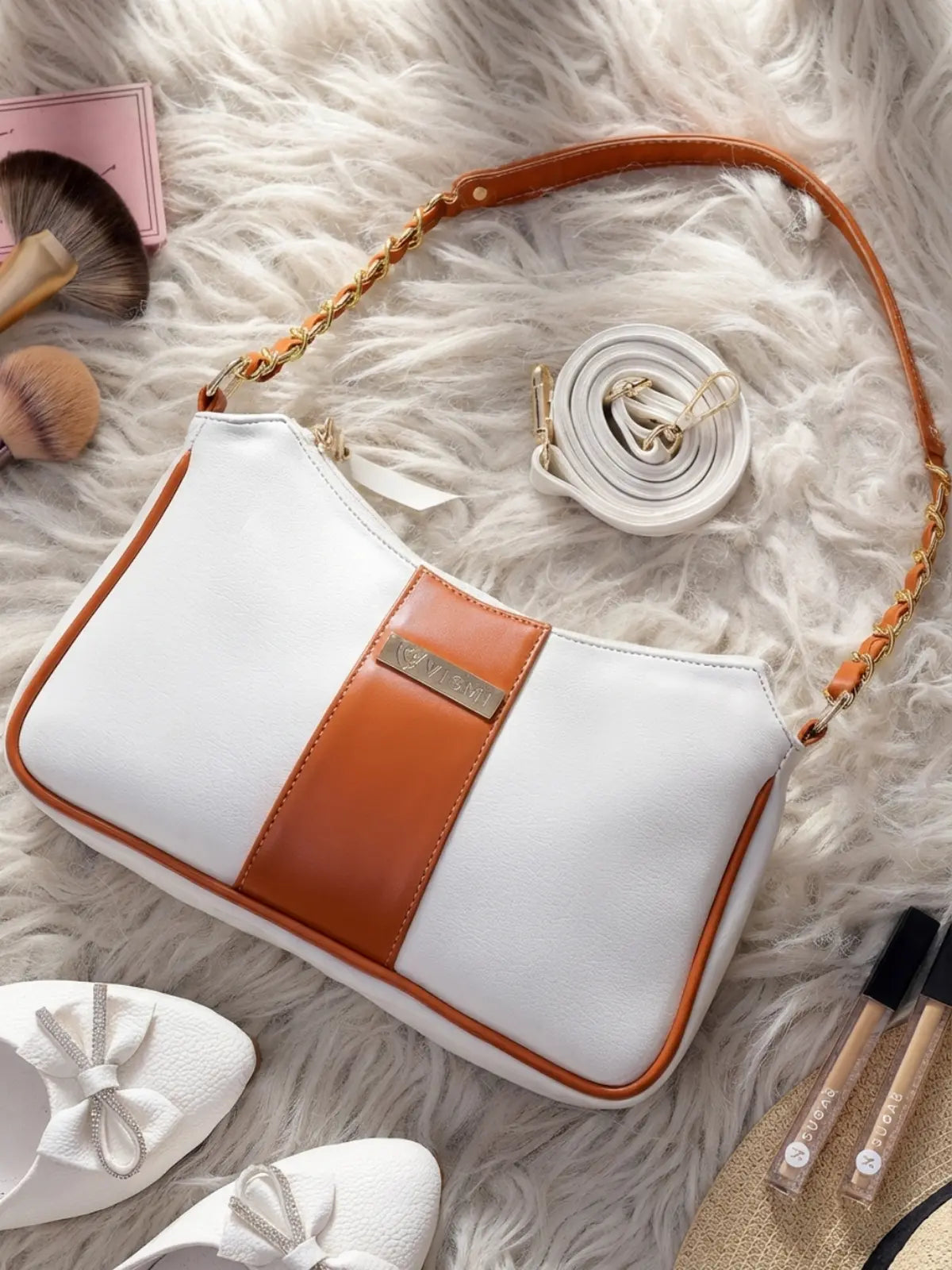 Timeless Glam Evening Bag - White