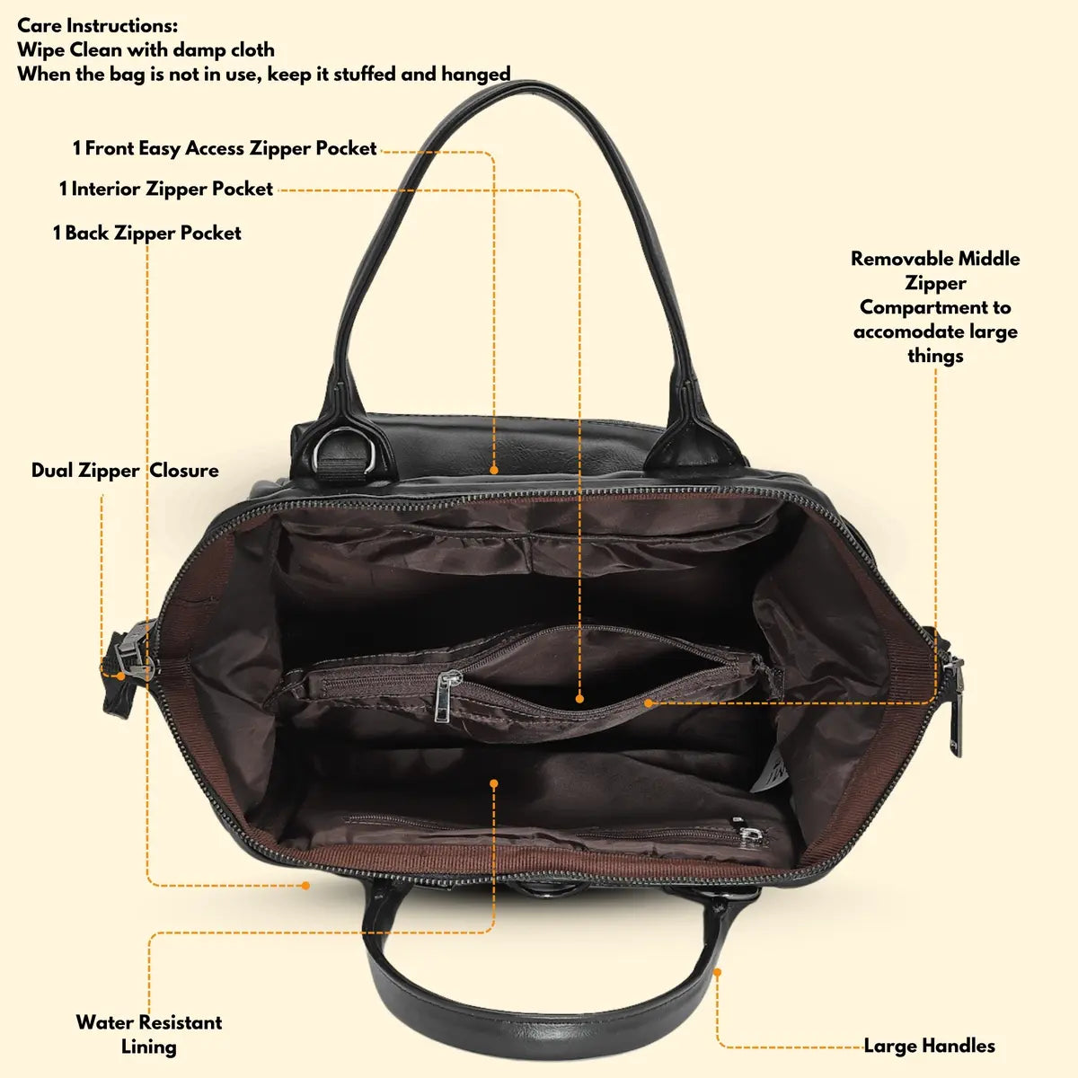 Timeless Trinity 3 in 1 Bag - Black