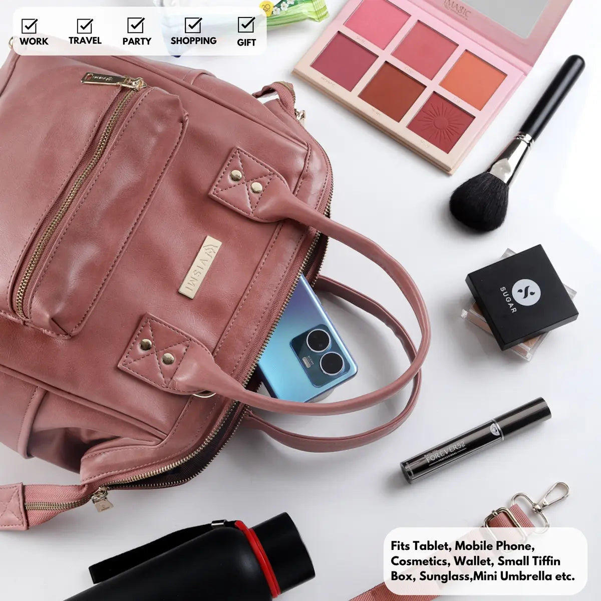 Timeless Trinity 3 in 1 Bag - Blush Pink
