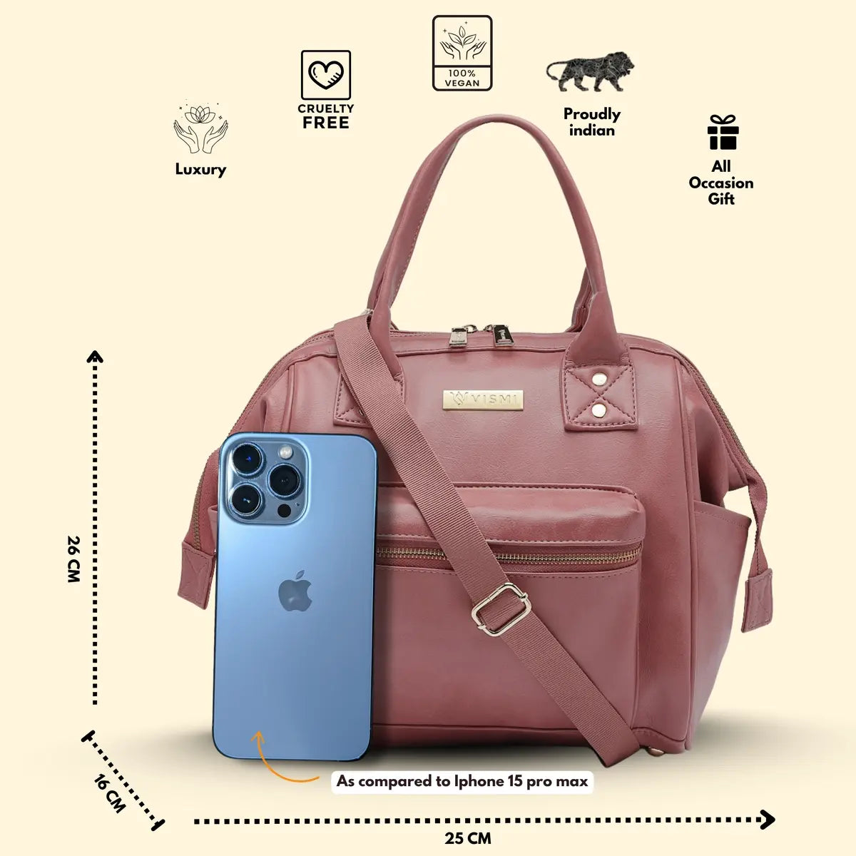 Timeless Trinity 3 in 1 Bag - Blush Pink
