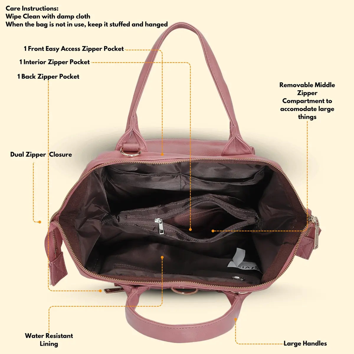 Timeless Trinity 3 in 1 Bag - Blush Pink