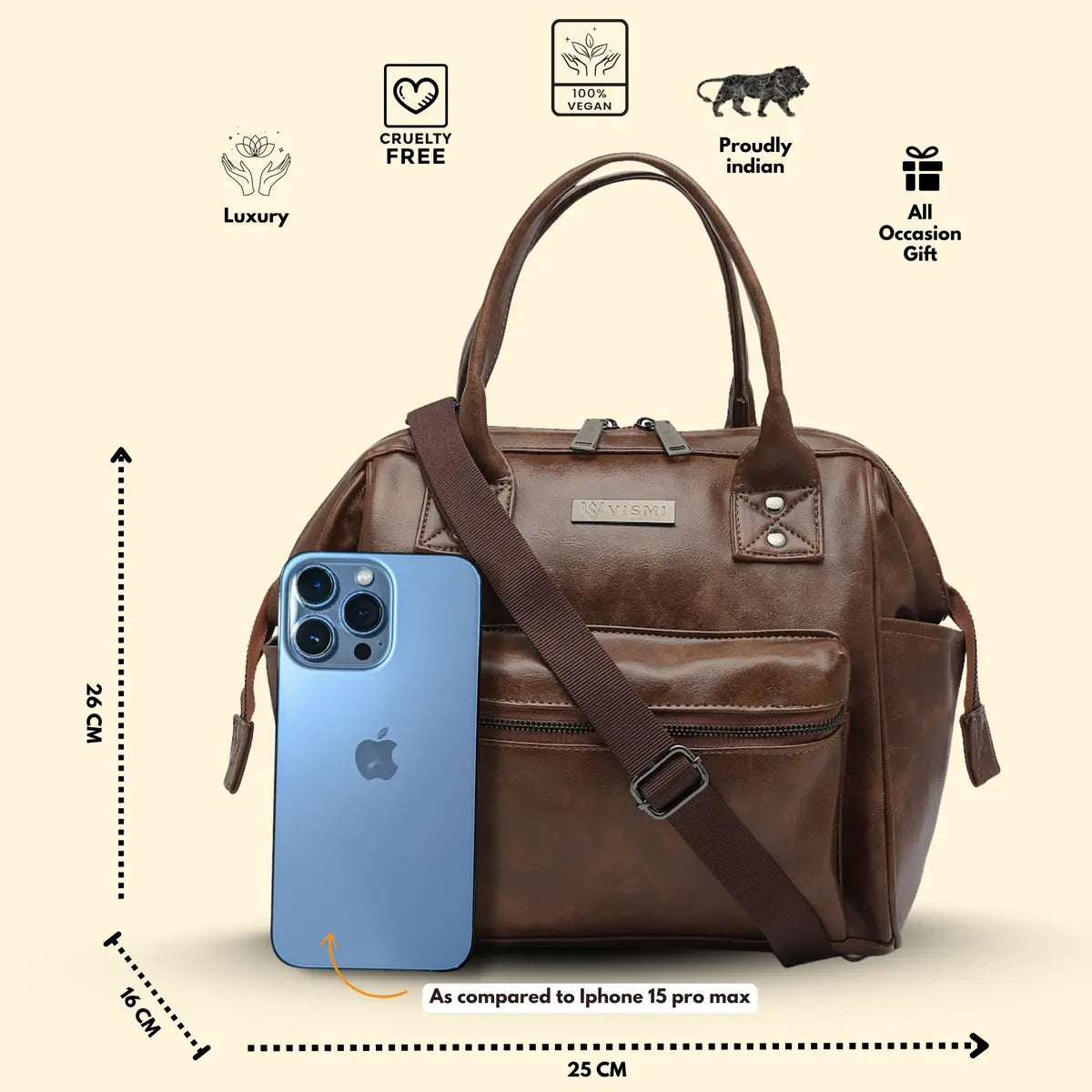 Timeless Trinity 3 in 1 Bag - Coffee Brown