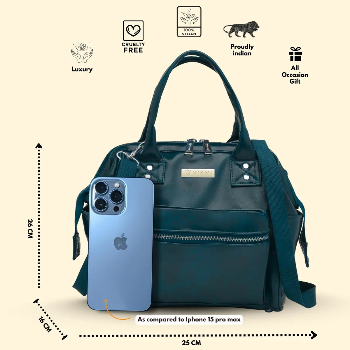 Timeless Trinity 3 in 1 Bag - Teal blue
