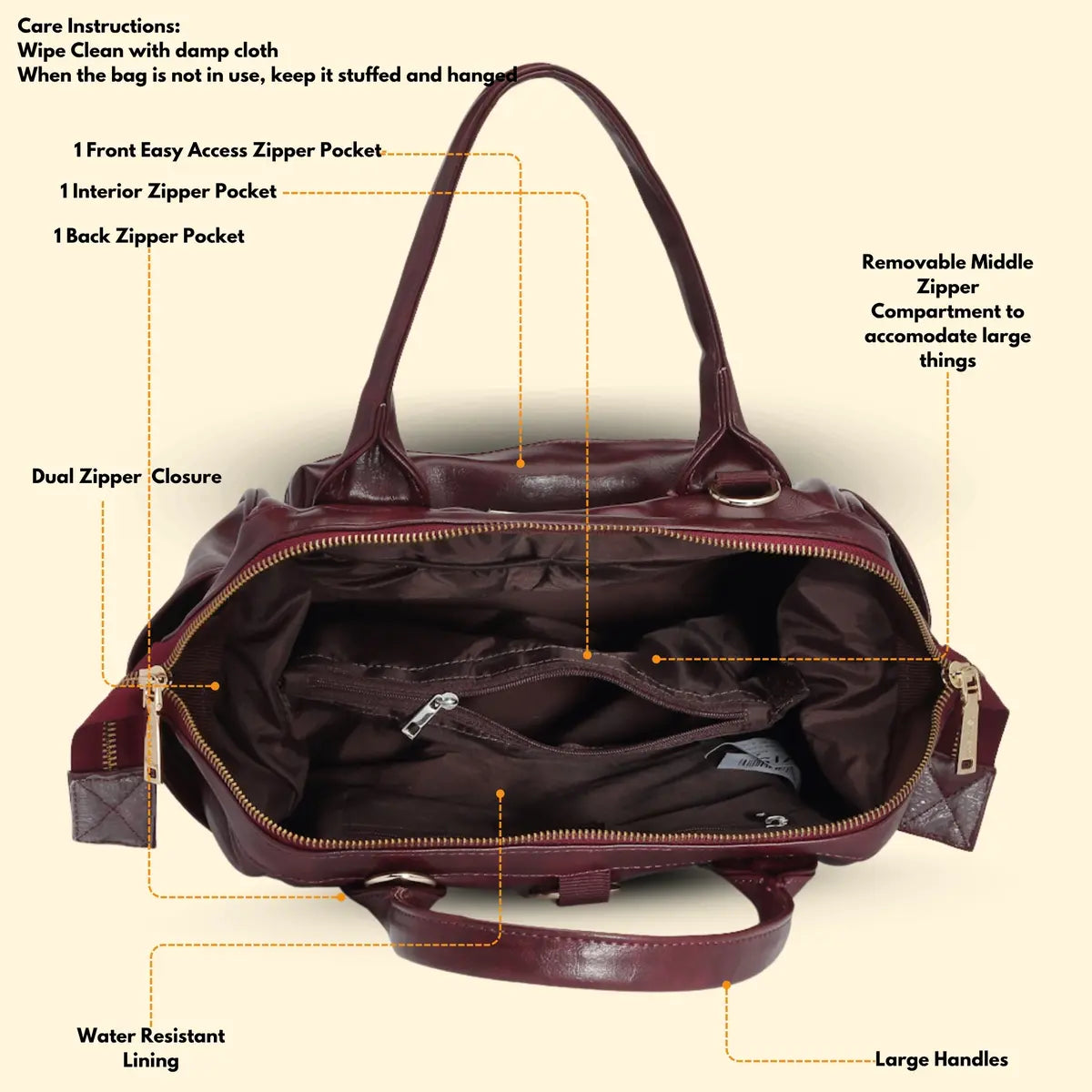 Timeless Trinity 3 in 1 Bag - Wine