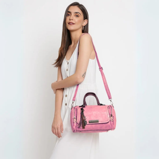 Timeless Mystique Satchel Handbag - Blush Pink