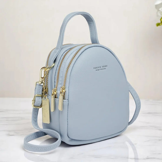 Stylish Sling Crossbody Handbag- Sky Blue