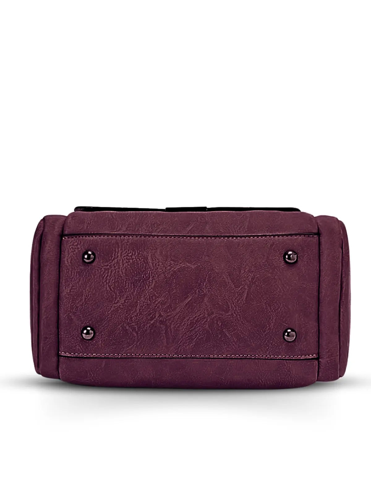 Timeless Mystique Satchel Handbag - Wine