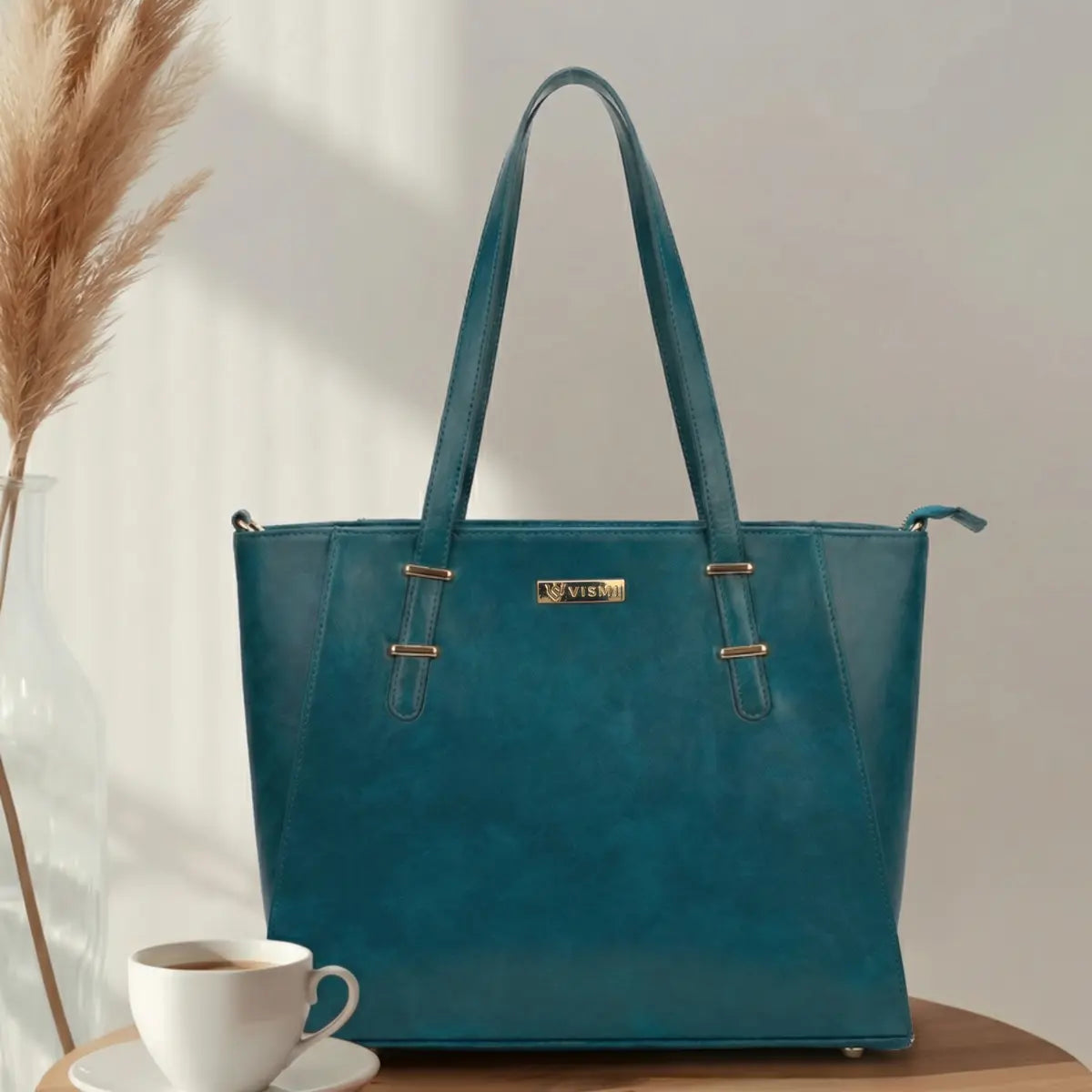 Timeless Contour Laptop Handbags - Teal Blue