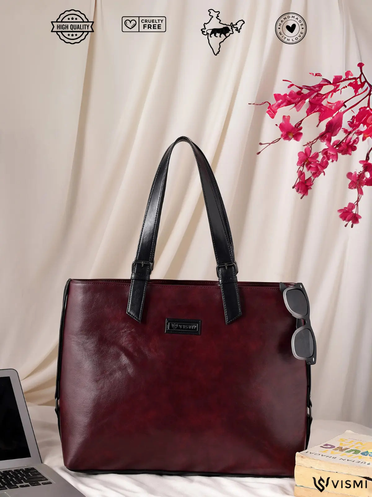 Timeless Classic Work Tote Bag - Wine