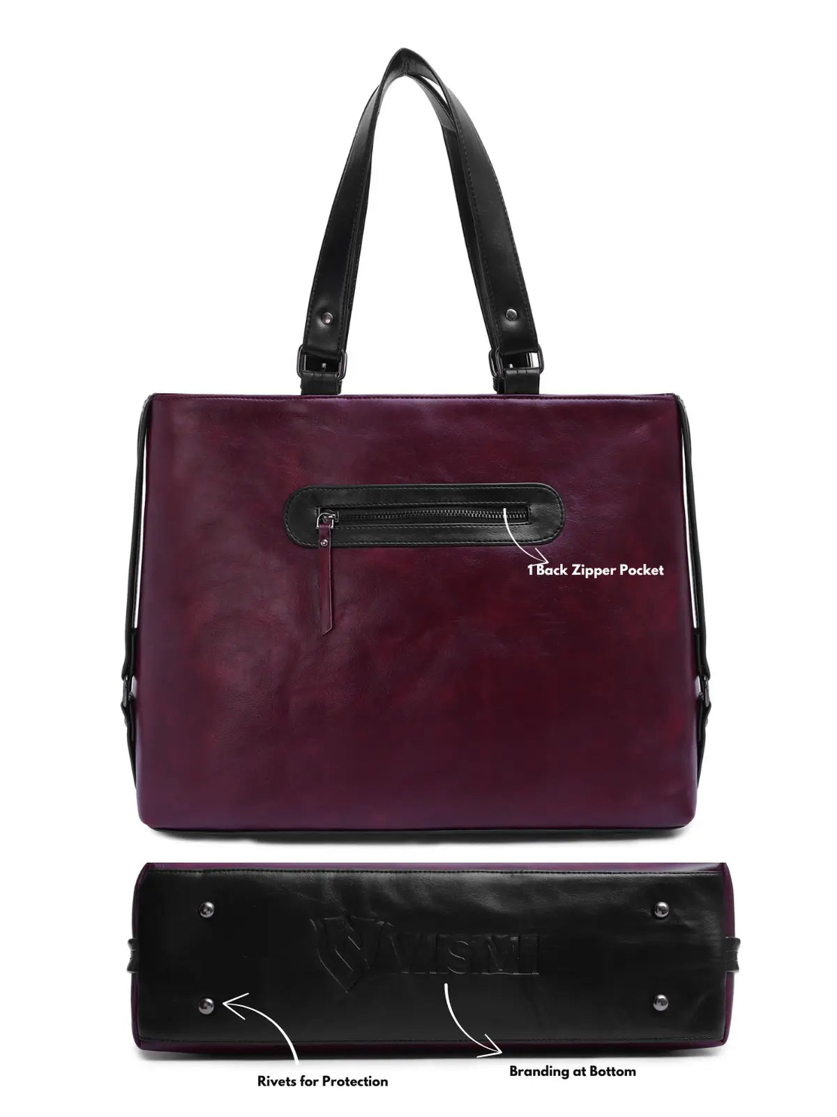 Timeless Classic Work Tote Bag - Wine