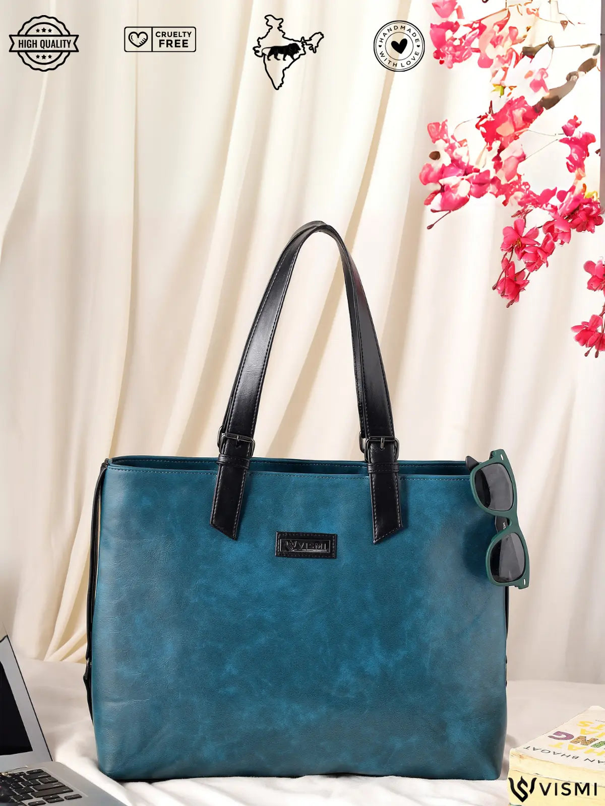 Timeless Classic Work Tote Bag - Teal blue