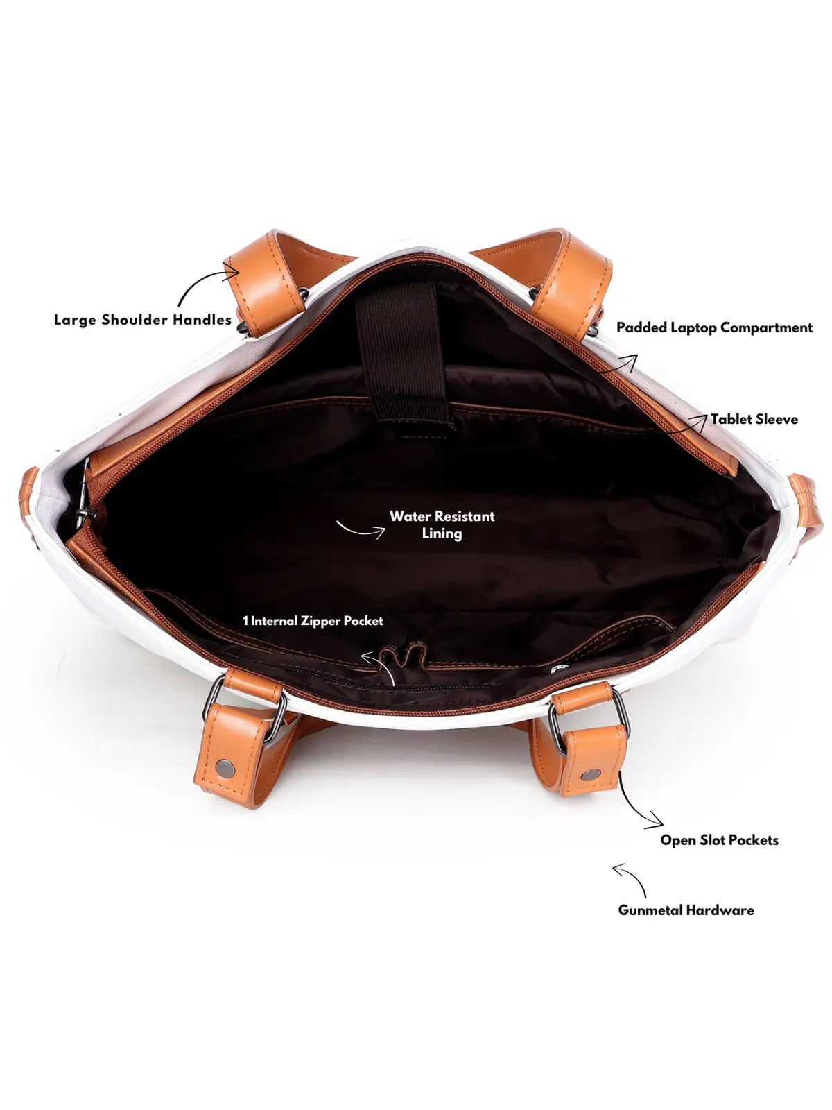 Timeless Classic Work Tote Bag - White