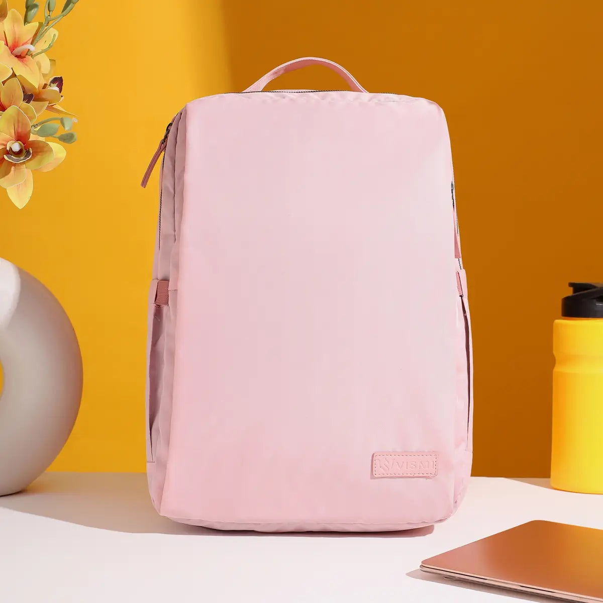 Everyday-Essentials-Pink-Travel-Laptop-Backpack–Stylish-Office-College-Bag