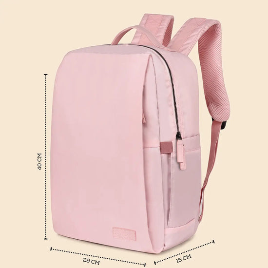 Durable-Pink-Laptop-Backpack–Everyday-Essentials-Work-Travel-Bag