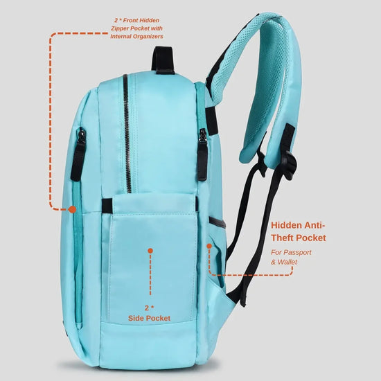 Everyday-Essentials-Sky-Blue-Backpack–Laptop-Bag-for-Office-Study-Travel