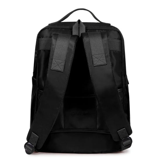 Trendy-Black-Travel-Laptop-Backpack–Everyday-Essentials-College-School-Bag