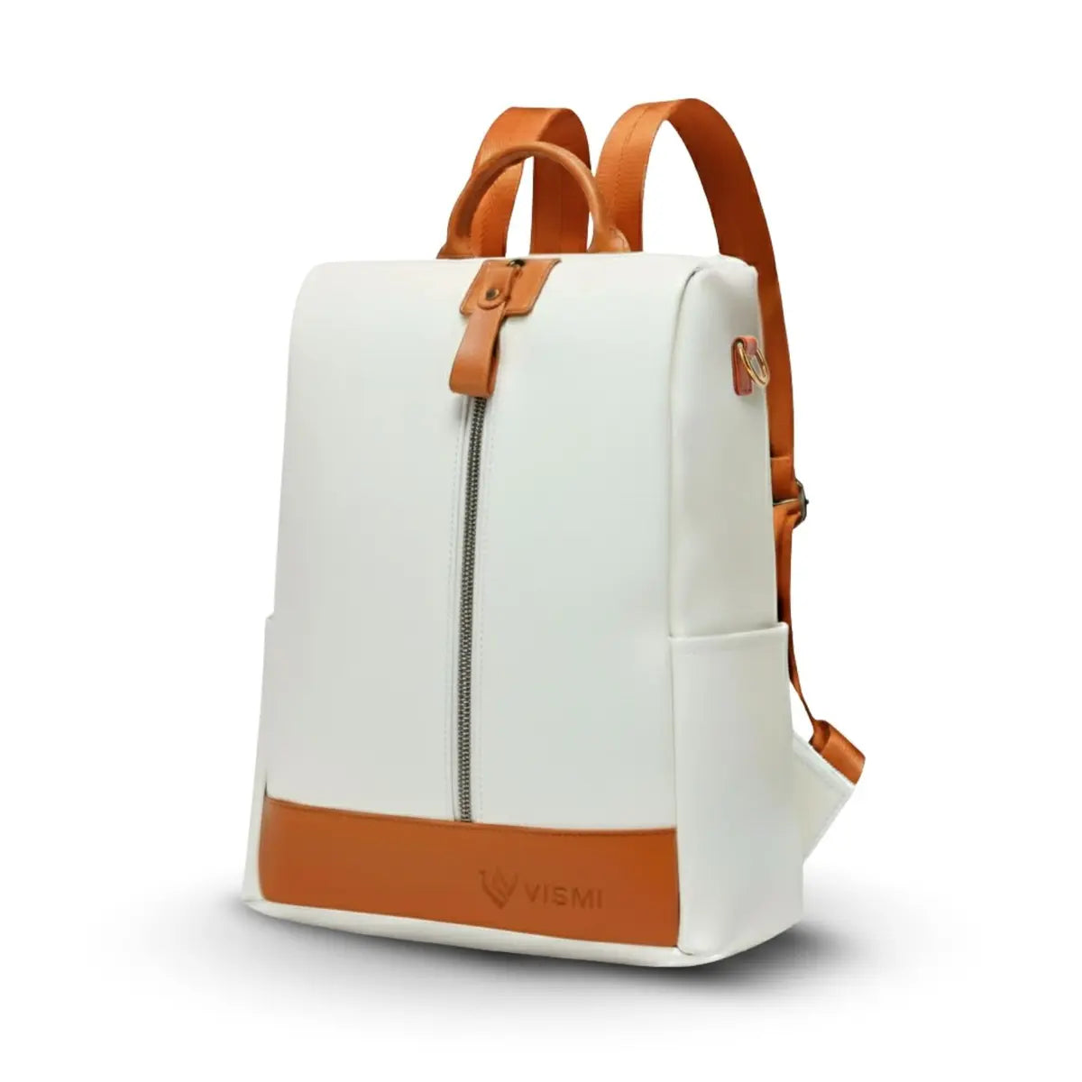 Timeless Aura Women Backpack Handbag - White