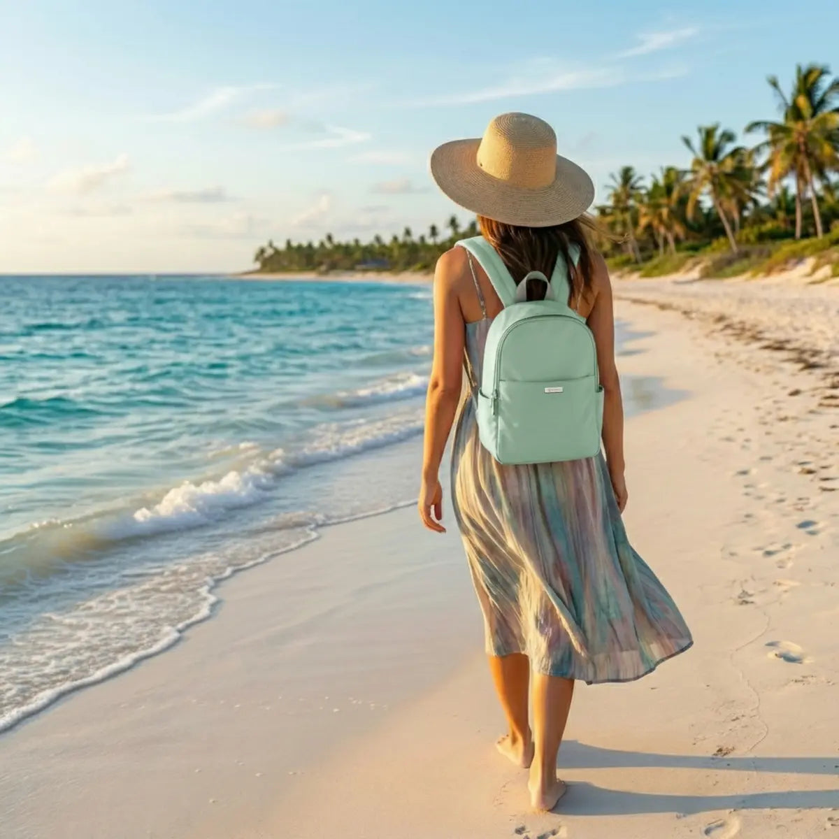 Everyday Essentials Women Backpack - Turquoise