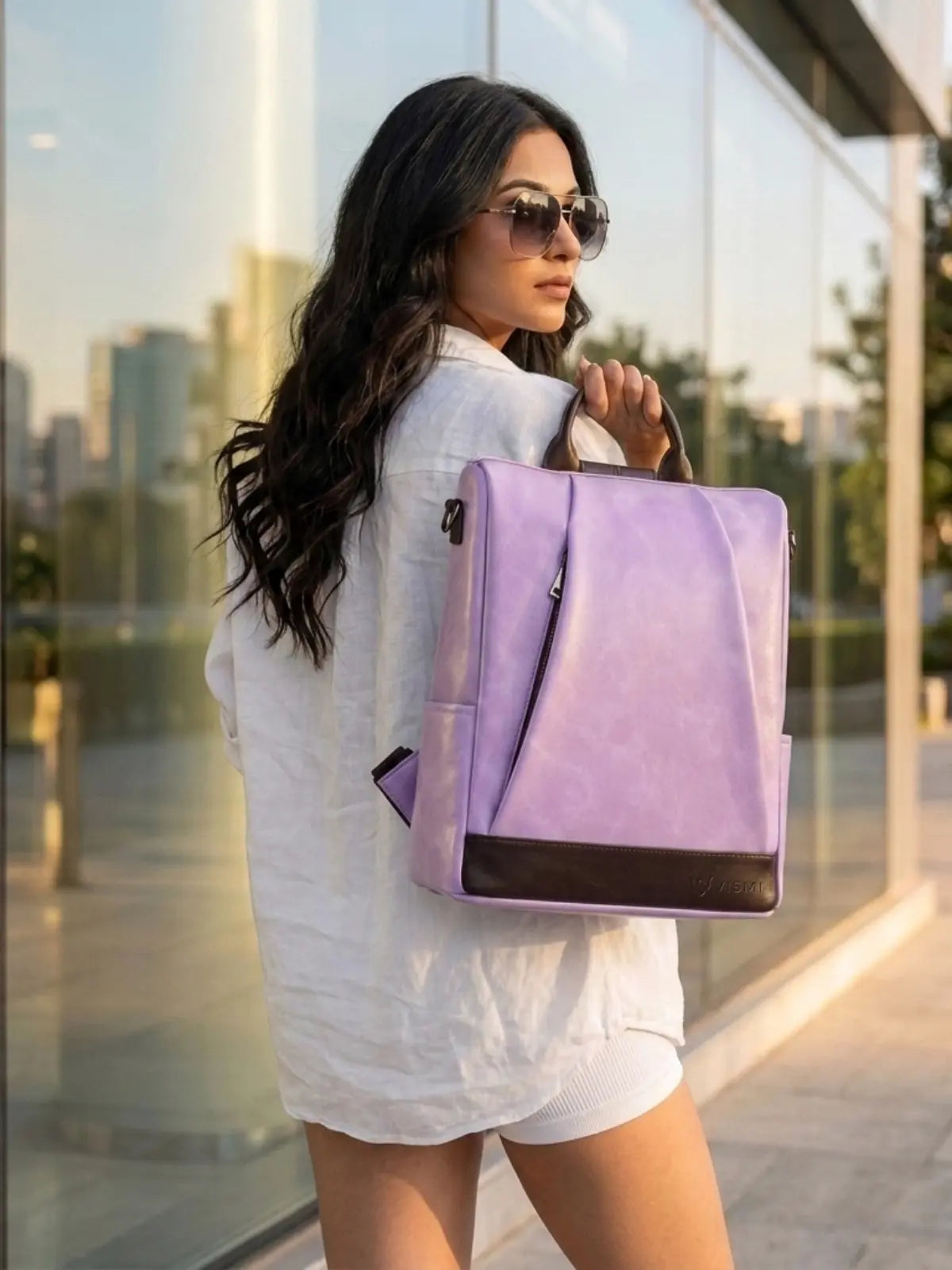 Timeless Kiara Backpack Handbag - Lavender
