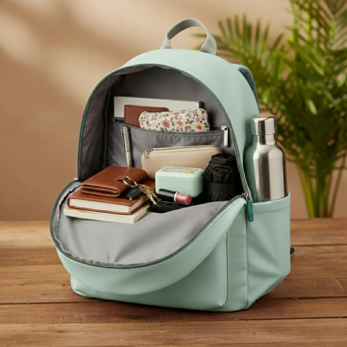 Everyday Essentials Women Backpack - Turquoise