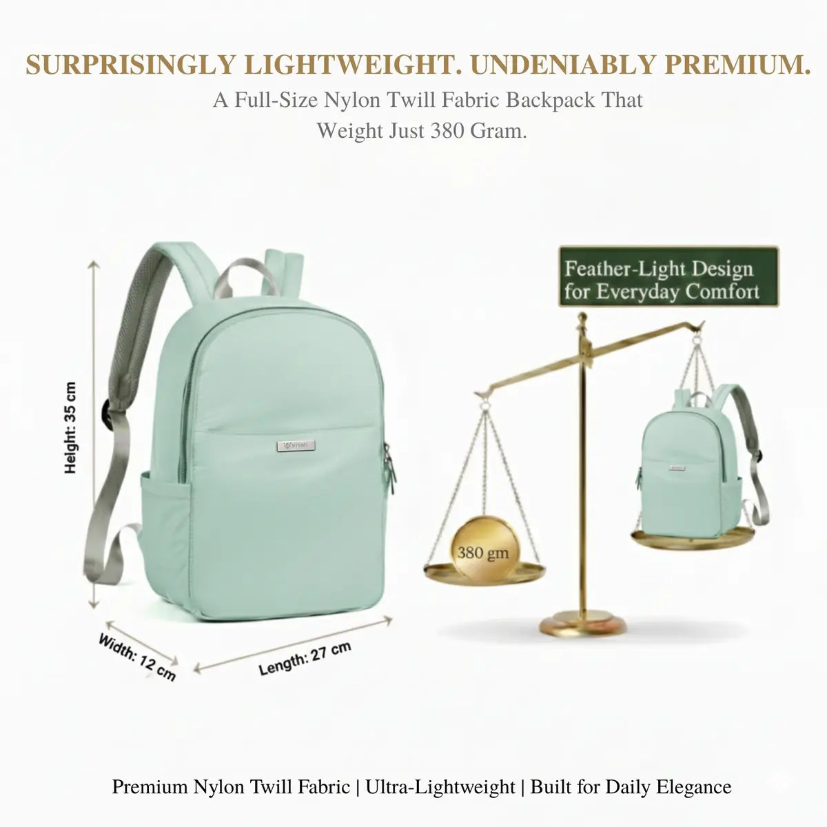 Everyday Essentials Women Backpack - Turquoise