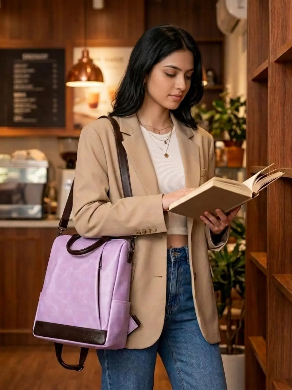 Timeless Kiara Backpack Handbag - Lavender