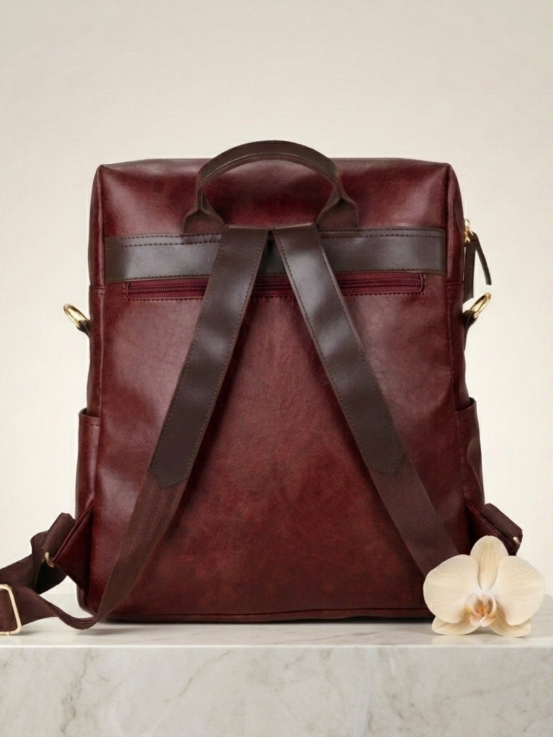 Timeless Shine Women Backpack - Wine