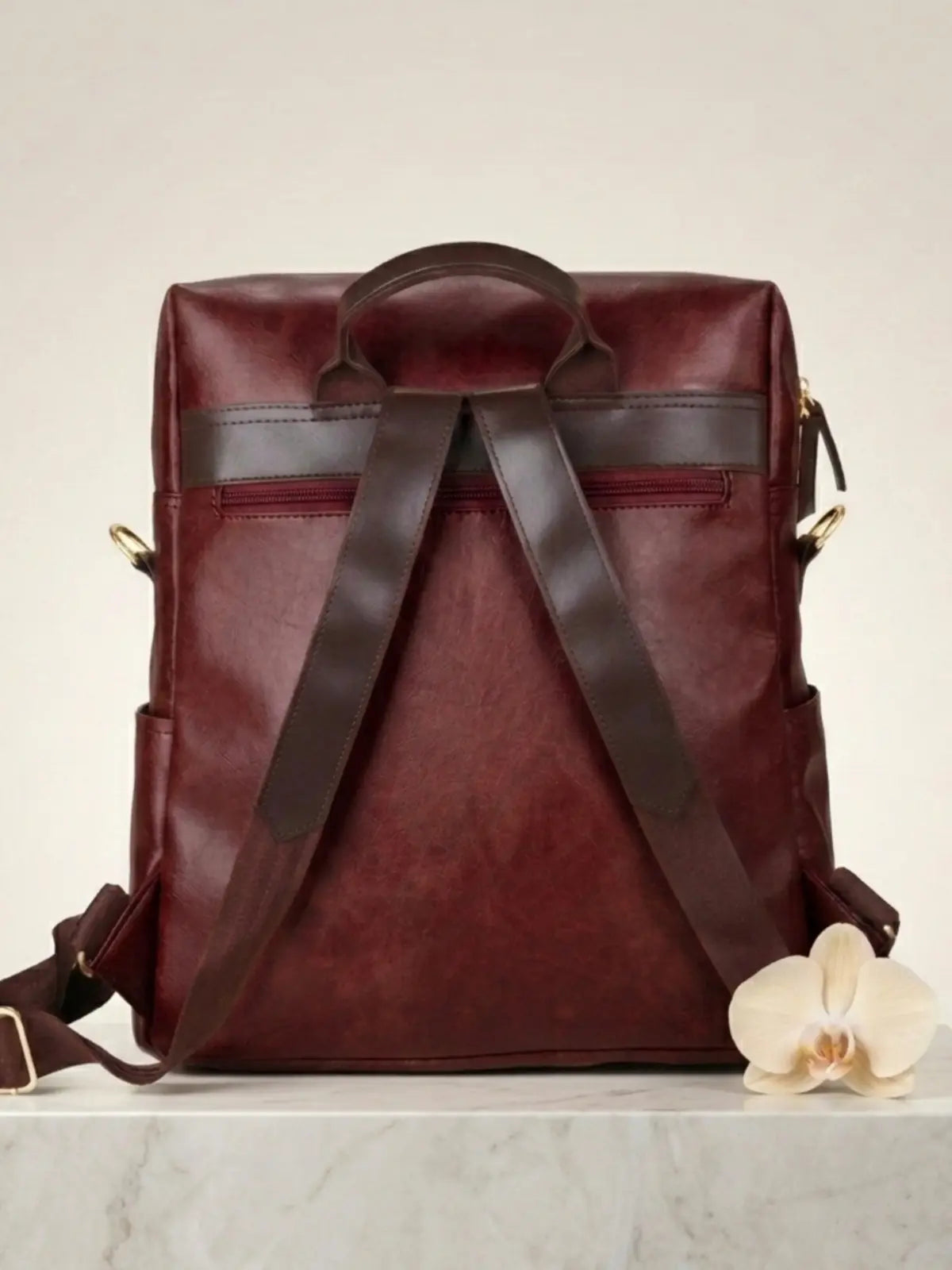Timeless Shine Women Backpack - Wine