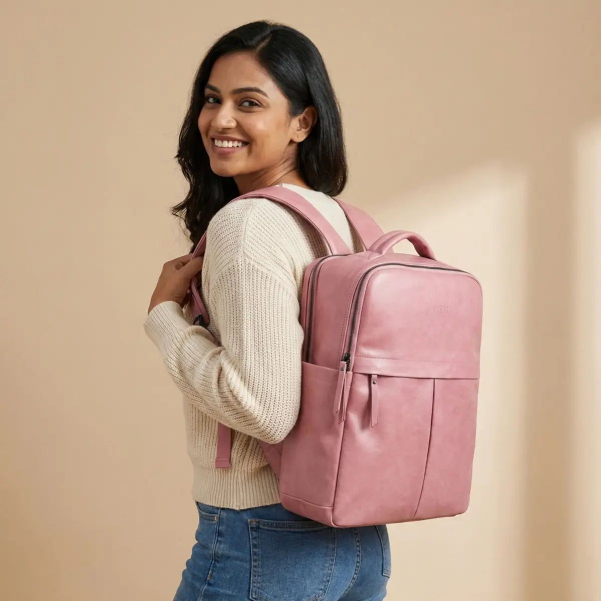 Timeless Voyager Laptop Backpack - Blush Pink