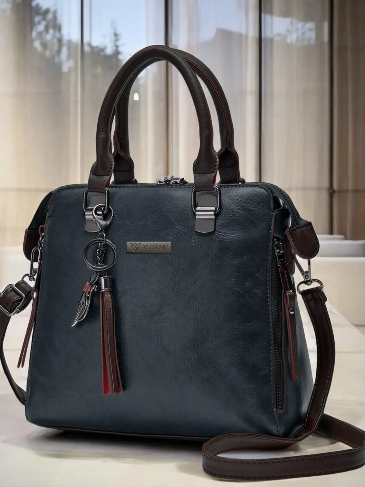 Timeless Elegance Satchel Handbag - Black
