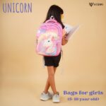 Customized Unicorn School Bags Backpacks for 5 to 9 Years Kids Boys Girls Gifts 16 inches