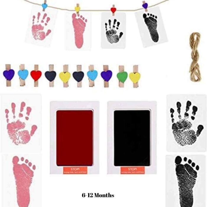 Baby Handprint and Footprint Inkless Imprints Photo